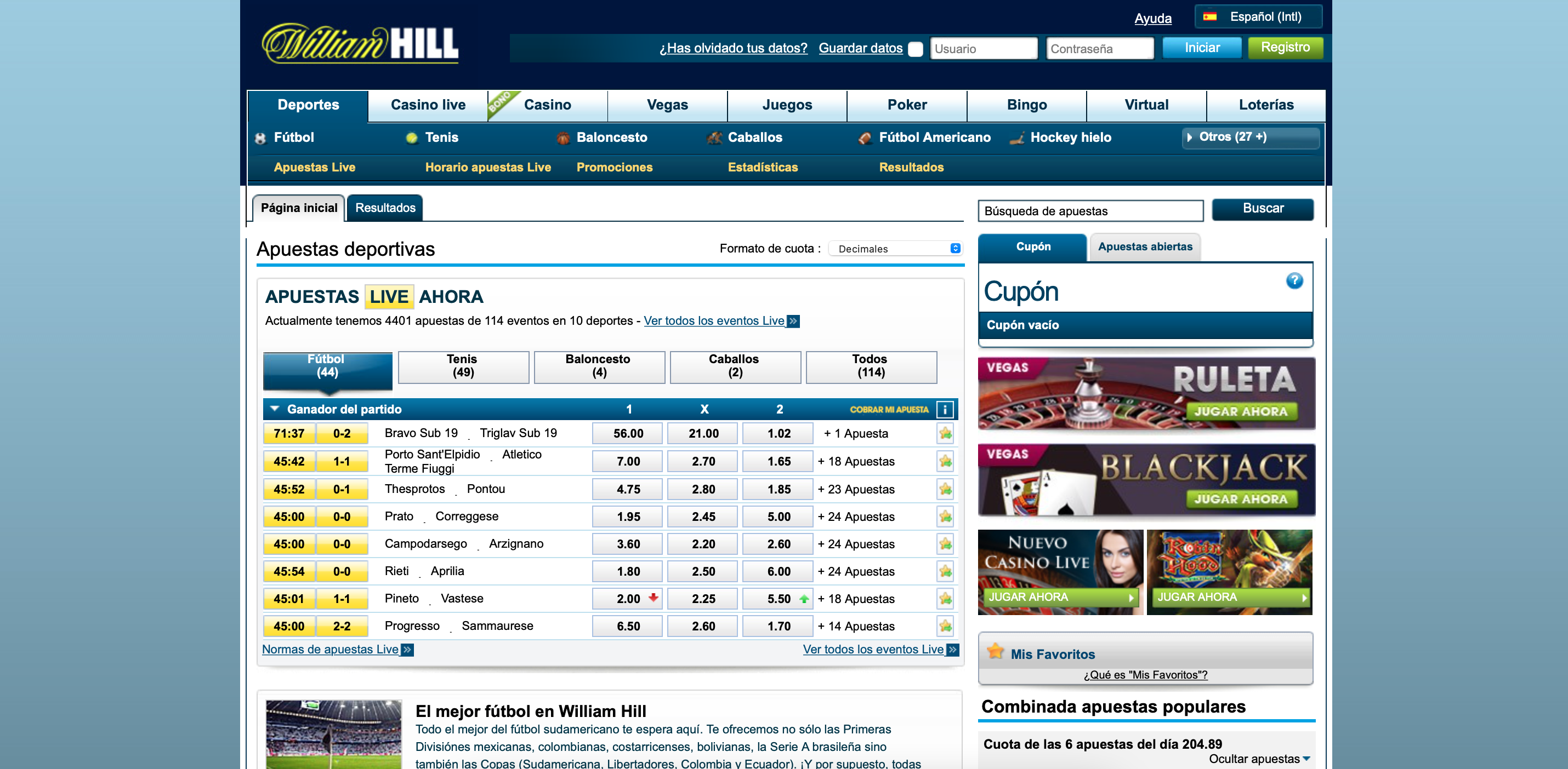 William hill apuestas